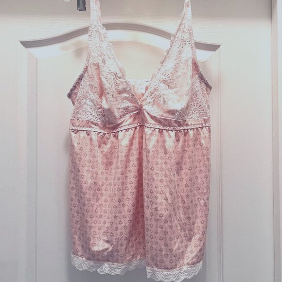Merilyn Monroe 2 Piece Micro Short Set-Sleepwear-Intimates-Pink-Sz. Large-Lace - Picture 5 of 15